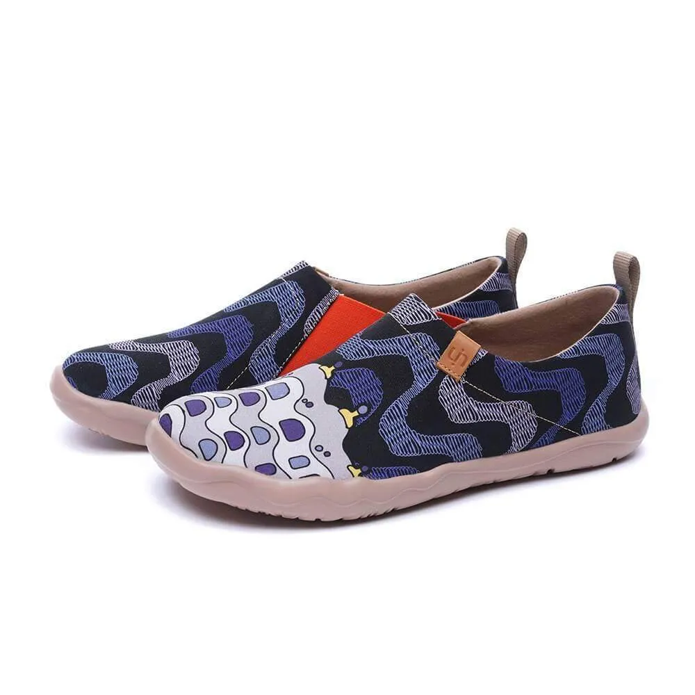 -LA PEDRERA- Men Canvas Art Painted Shoes