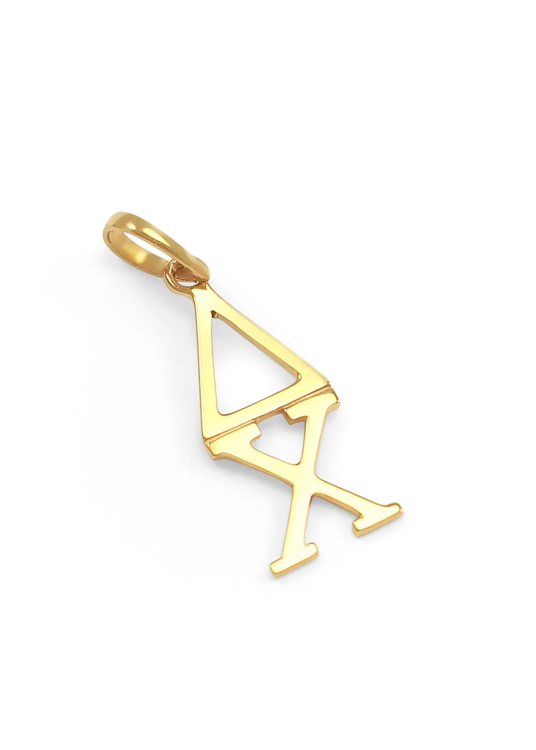 14k Solid Gold Delta Chi Lavaliere