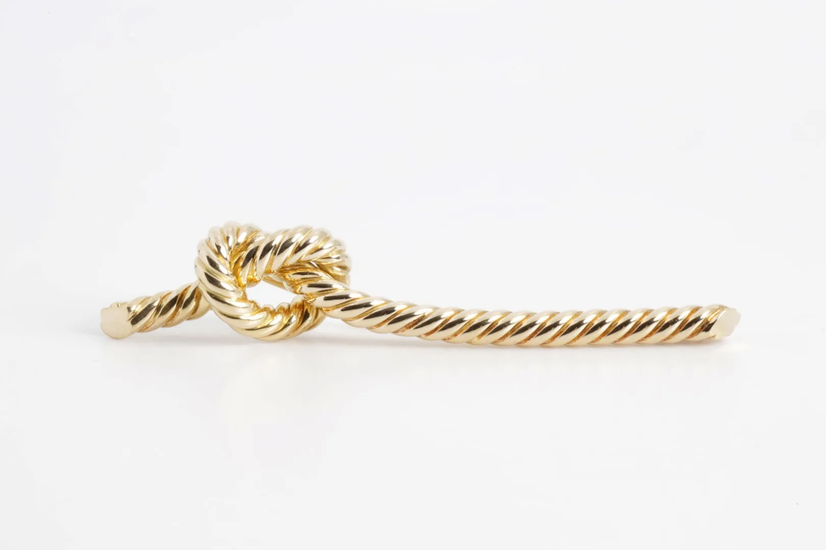 18k Yellow Gold Knotted Rope Brooch (10.40g.)