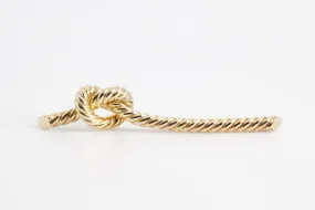 18k Yellow Gold Knotted Rope Brooch (10.40g.)