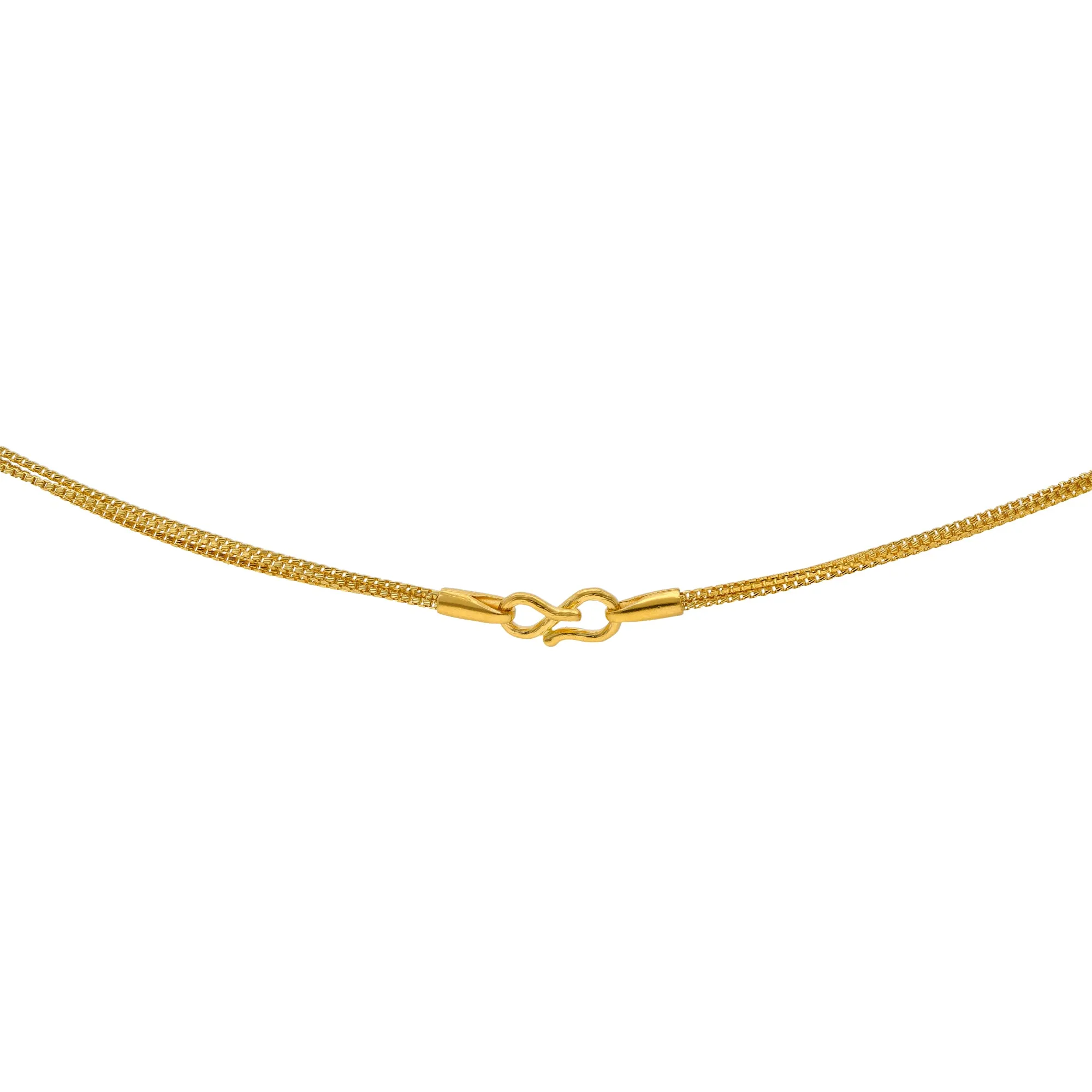 22K Yellow Gold Thin Beaded Chain (8.1 grams)