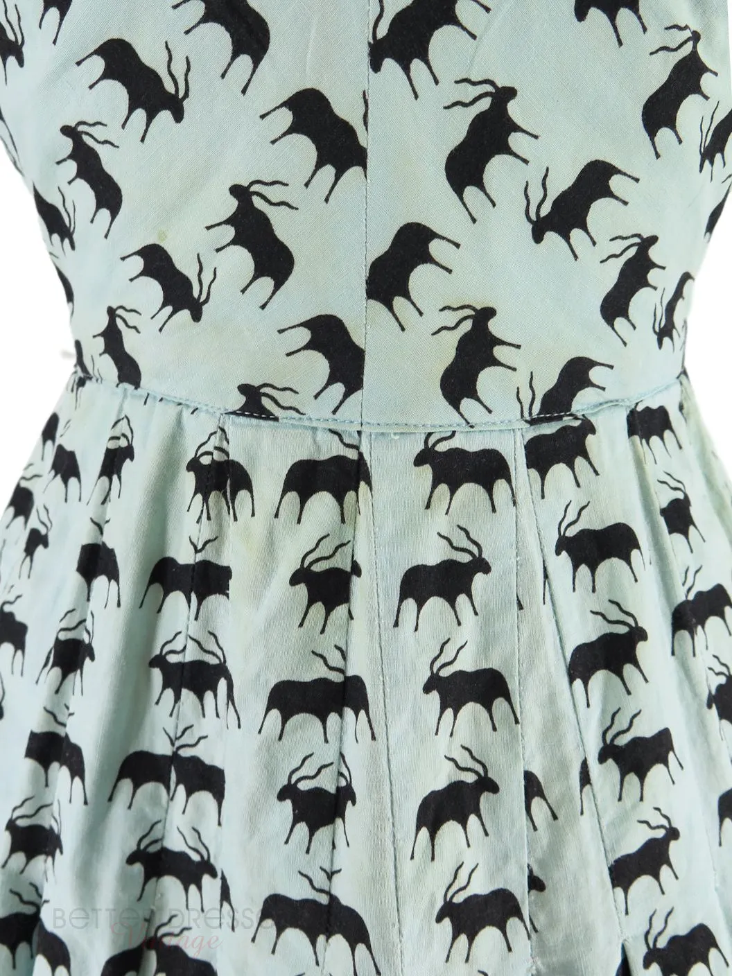 50s Novelty Print Sundress - sm