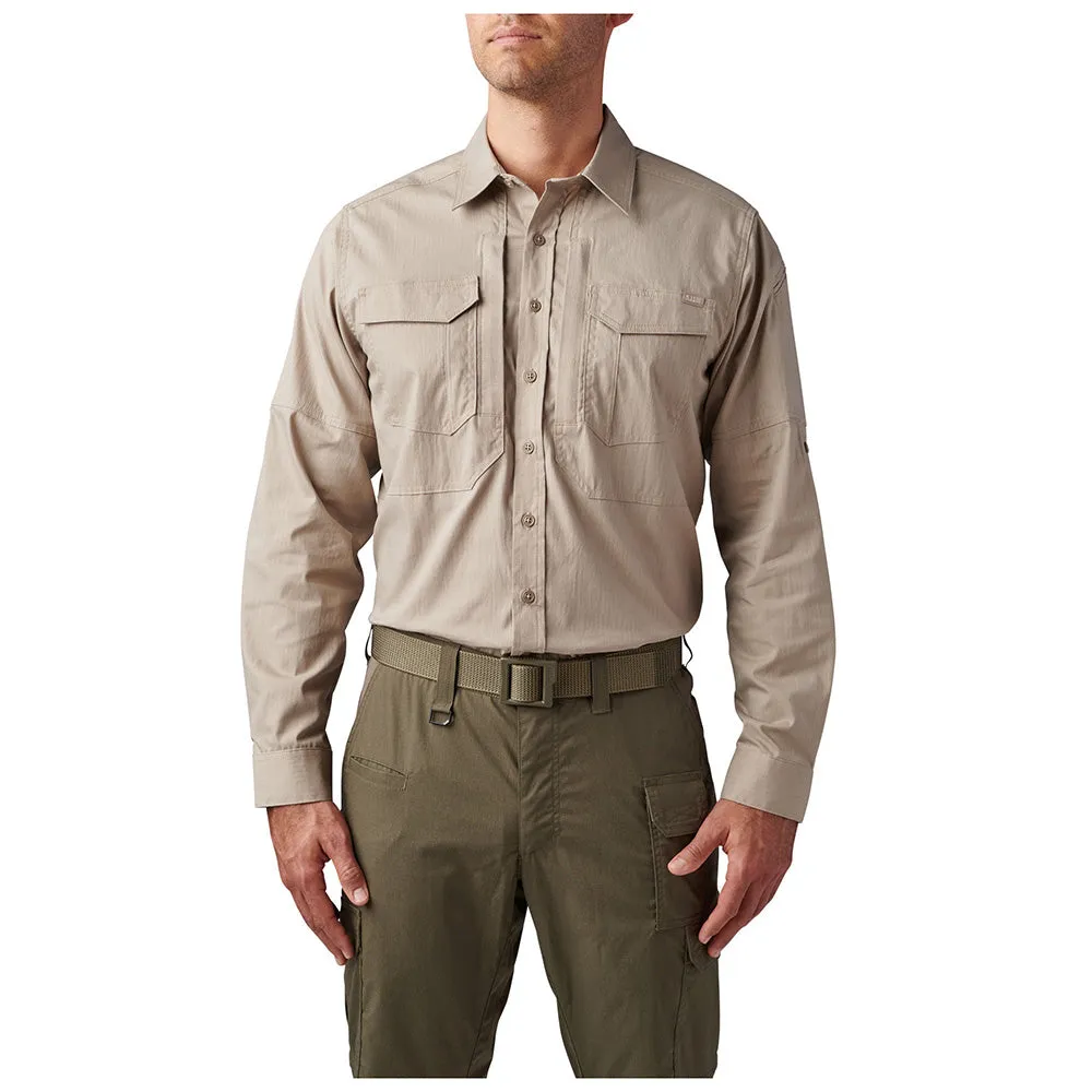 72543-055 CAMISA ABR PRO MANGA LARGA M/L KHAKI MARCA 5.11 TACTICAL