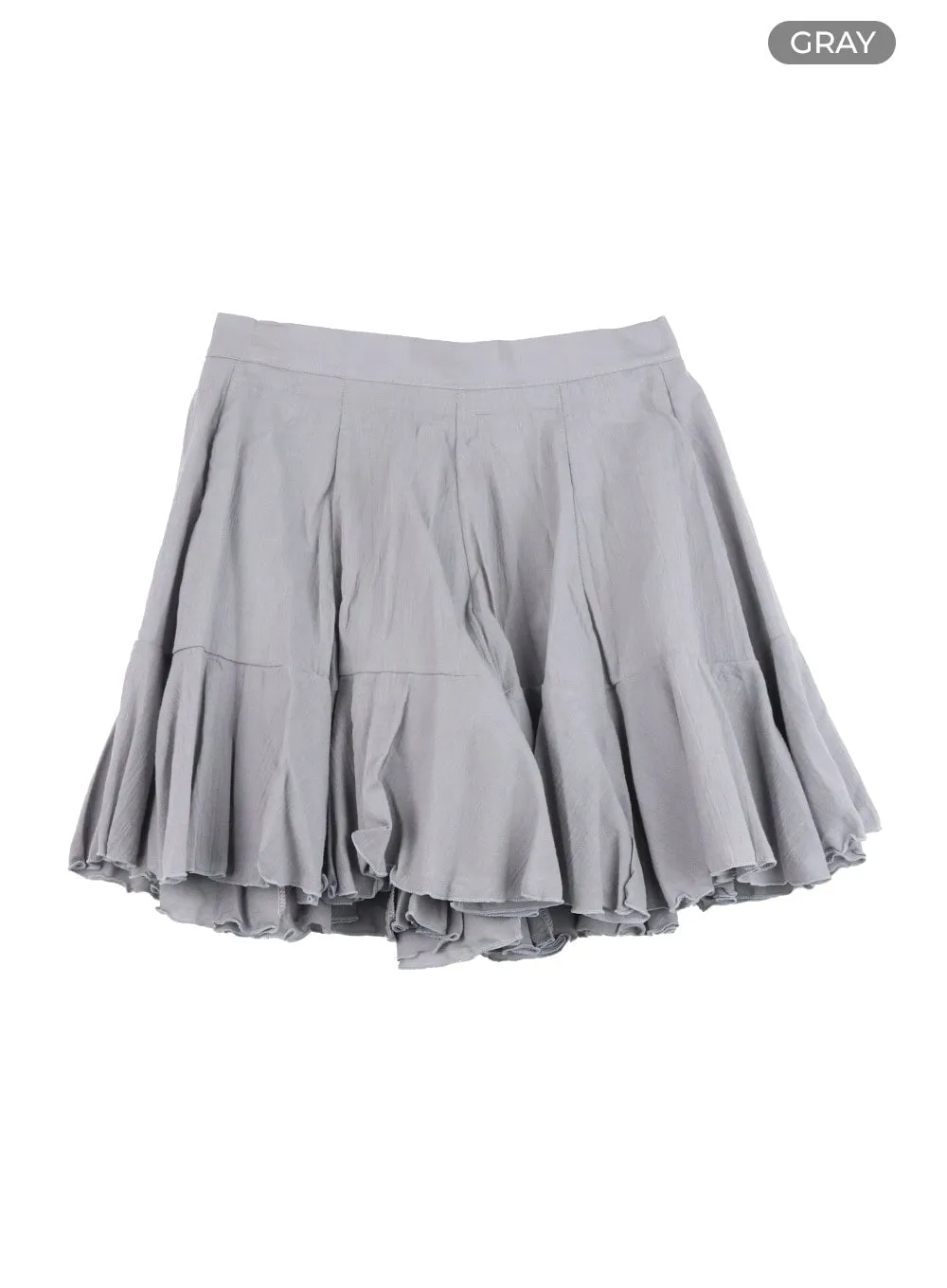 A-Line Ruffle Mini Skirt CA430