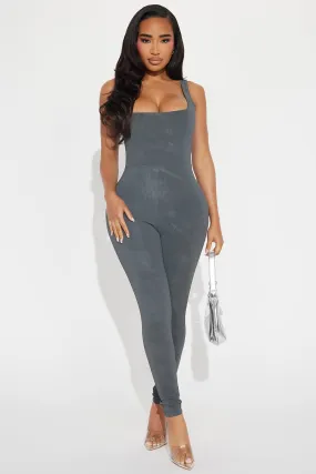 A Power Move Jumpsuit - Grey