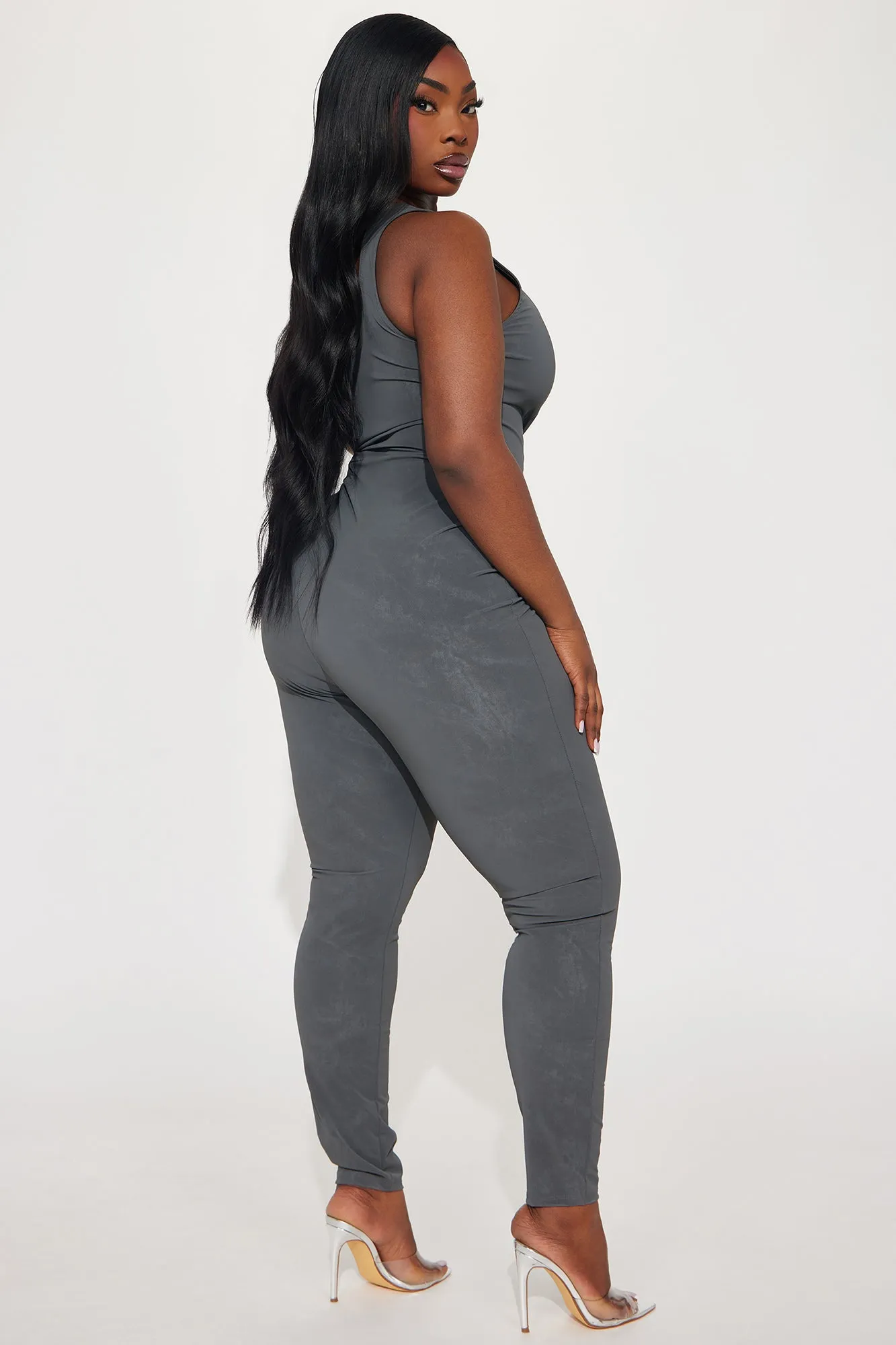 A Power Move Jumpsuit - Grey