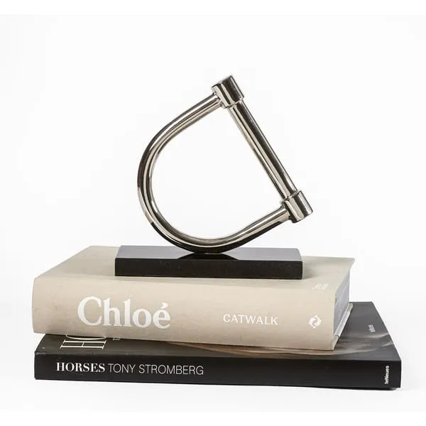 Adamsbro Stirrup Decor With Black Marble Stand