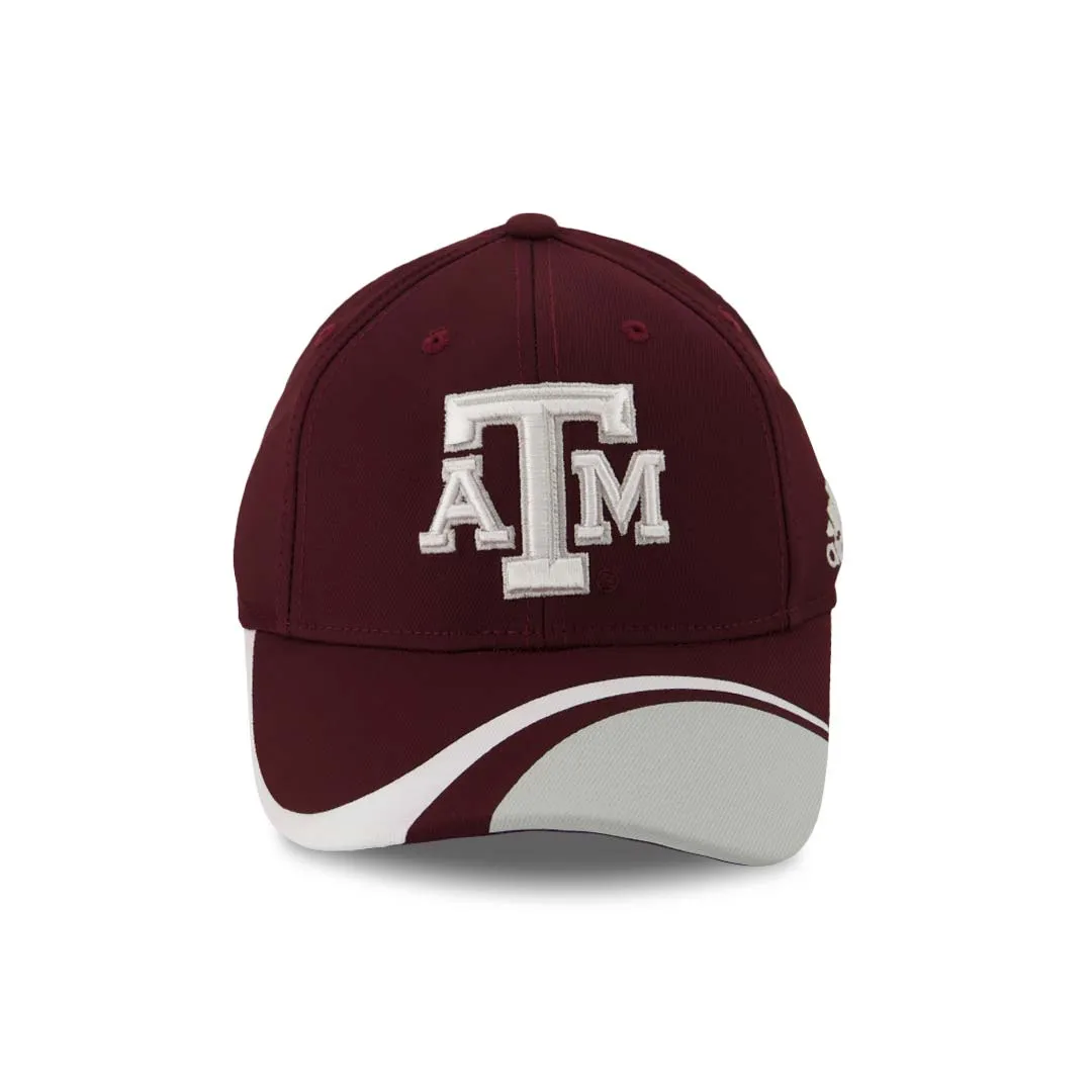 adidas - Kids' (Youth) Texas A&M Aggies Structured Flex Cap (R48BMX66)