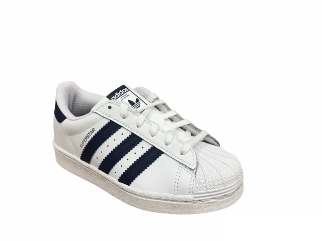 Adidas low sneakers for boys Superstar C GZ2884 white/night sky