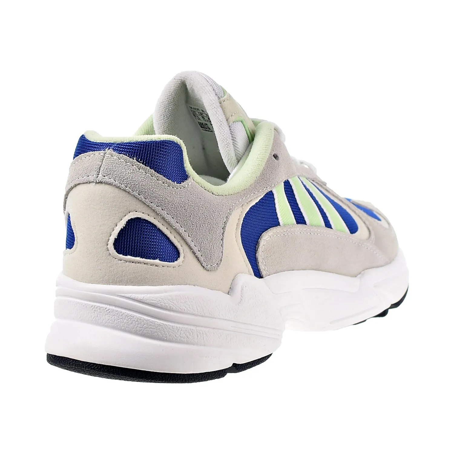 Adidas Yung-1 Men's Shoes Cloud White-Glow Green-Collegiate Royal