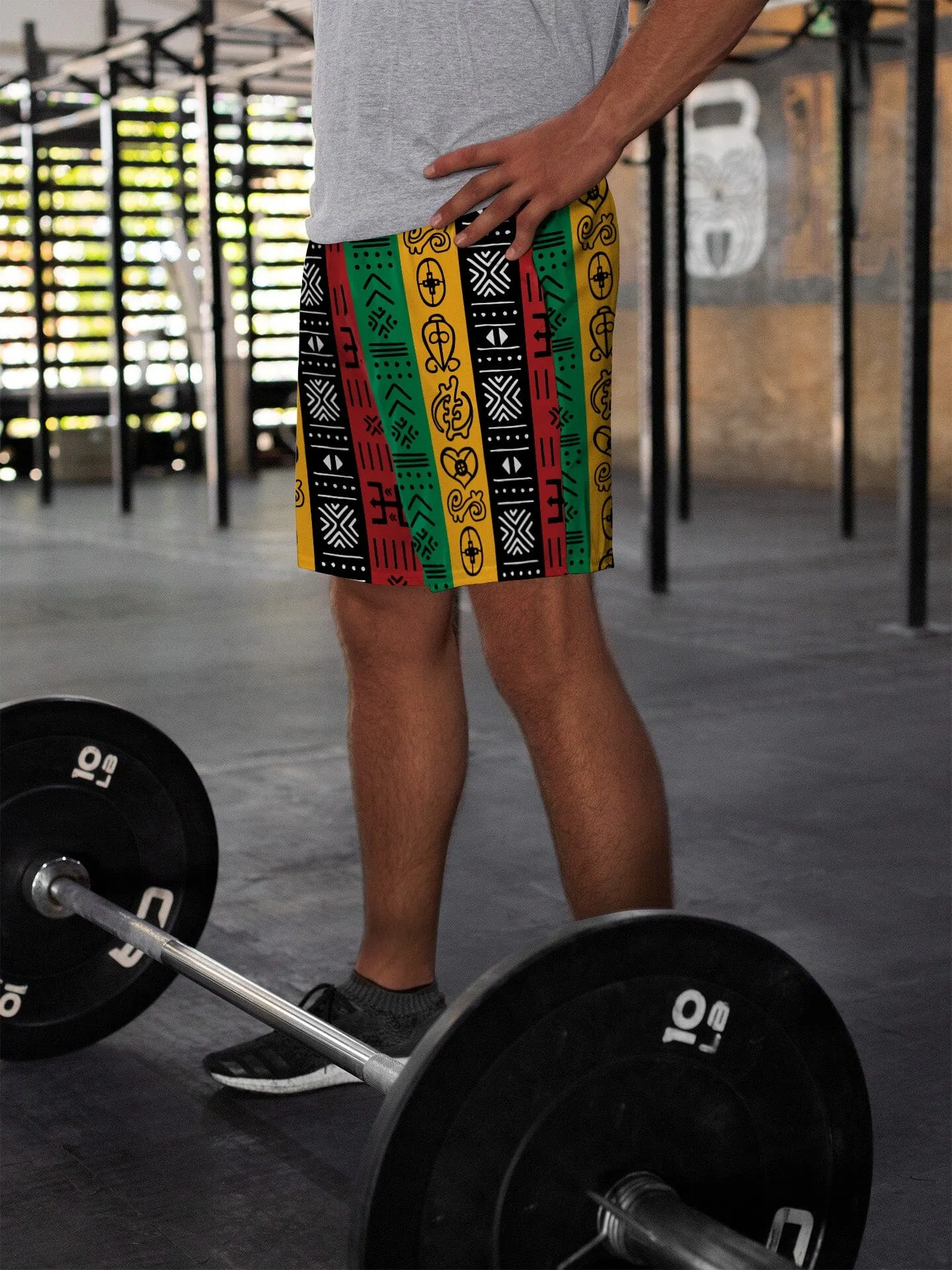 African Symbols In Pan African Colors Shorts