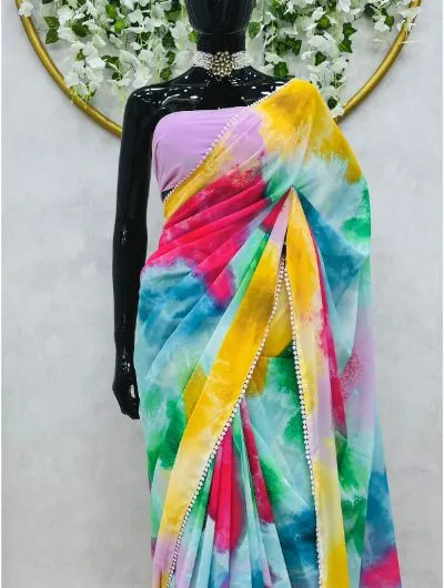 Alia Multi-Color Georgette Saree