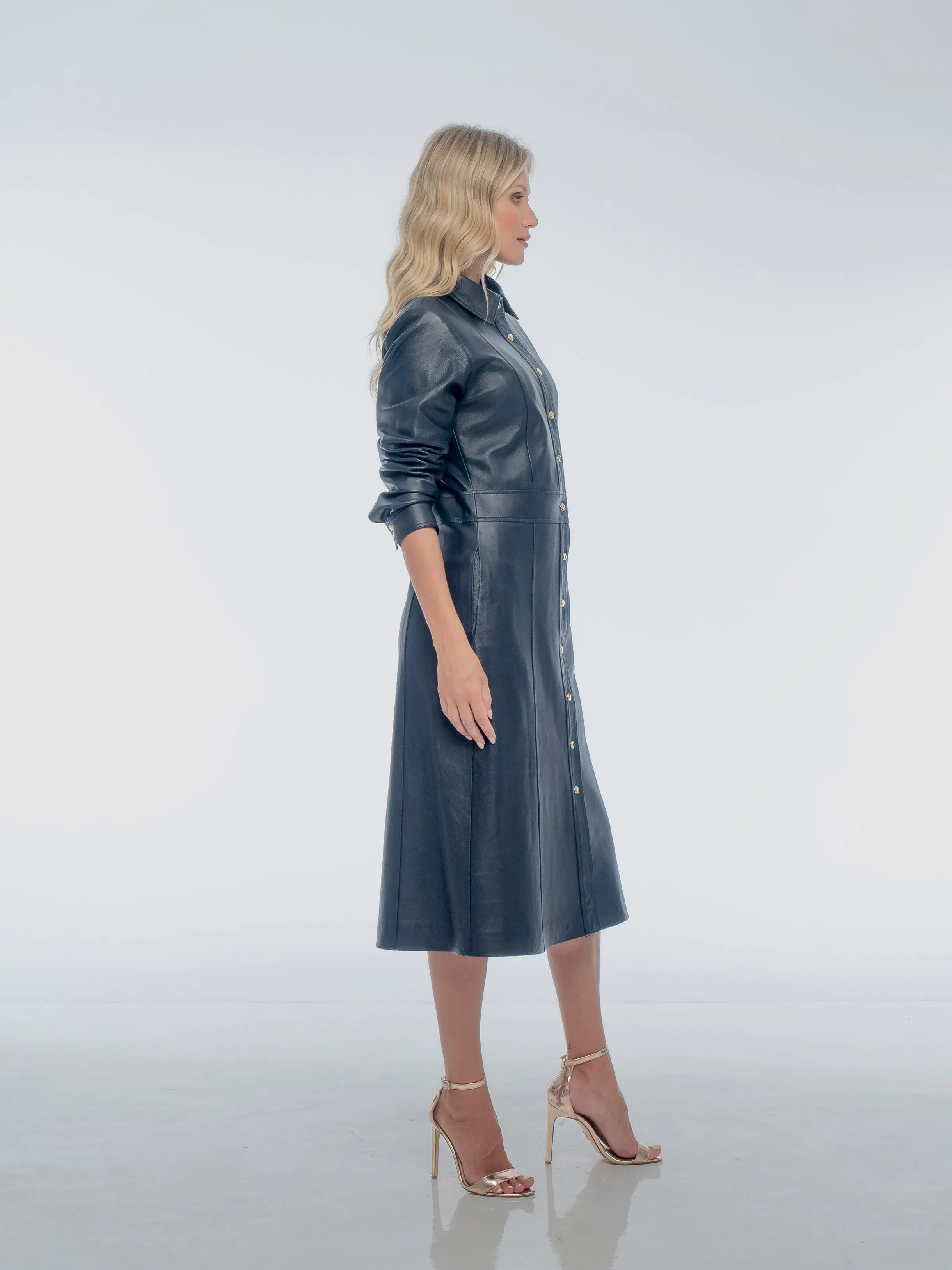 ANASTAYSA LEATHER DRESS - ECLIPSE