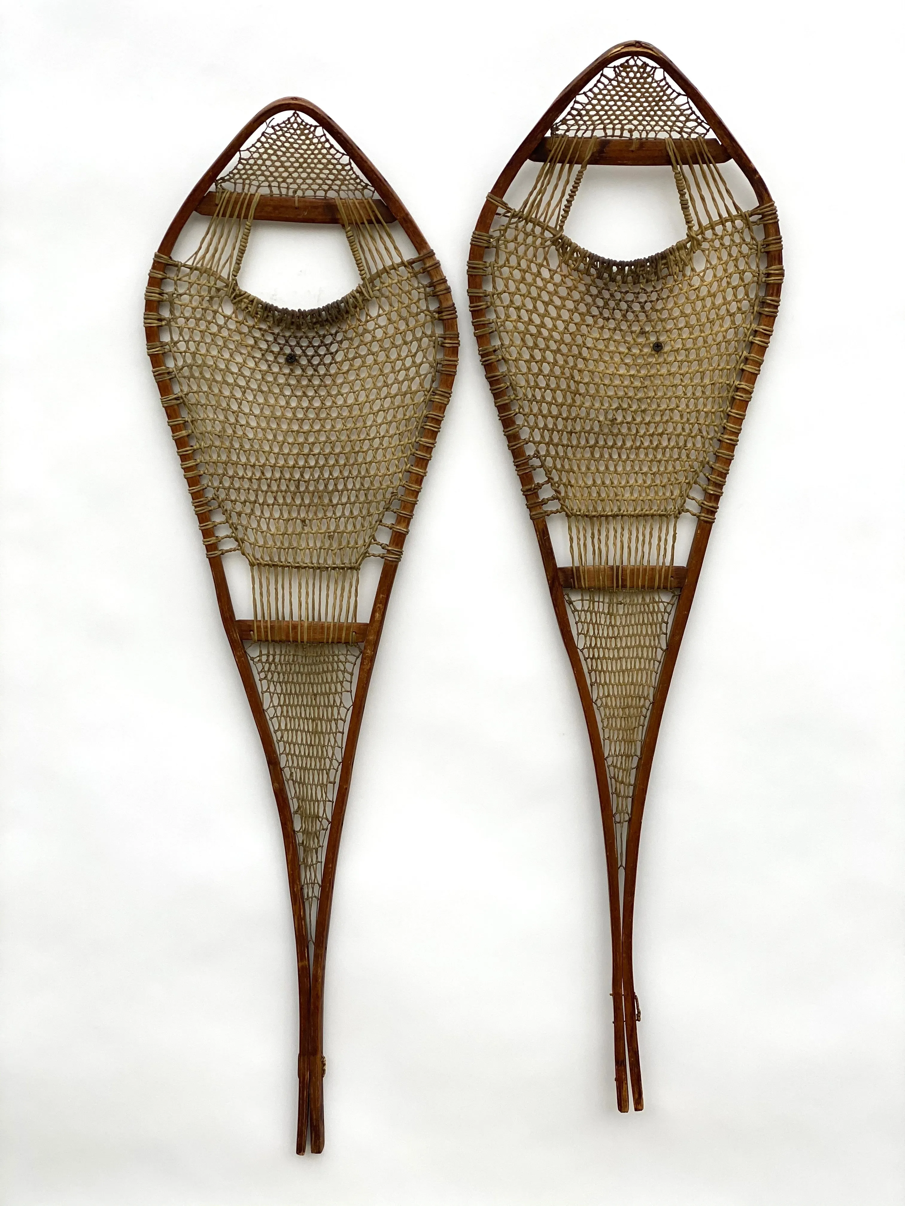 Antique Wooden Racing Snowshoes