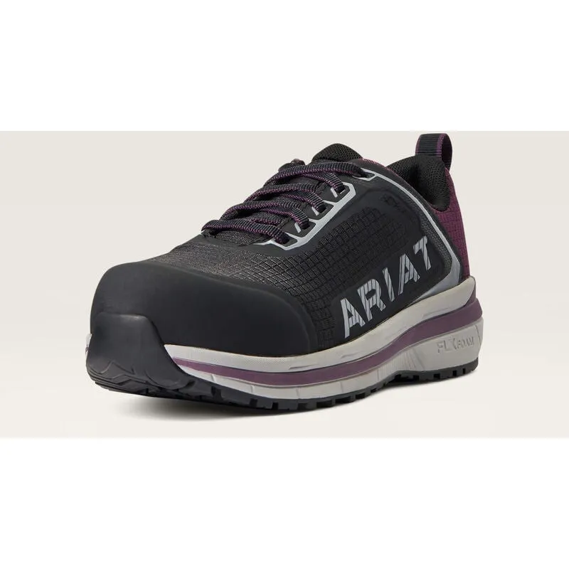 Ariat Women's Outpace CT Safety Slip Resist Work Shoe - Purple - 10040323