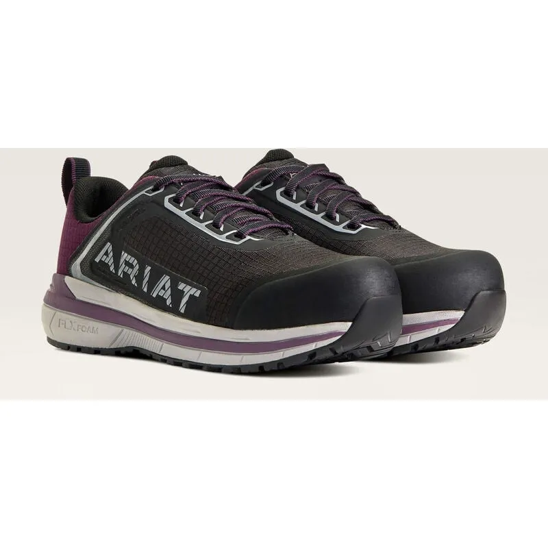 Ariat Women's Outpace CT Safety Slip Resist Work Shoe - Purple - 10040323