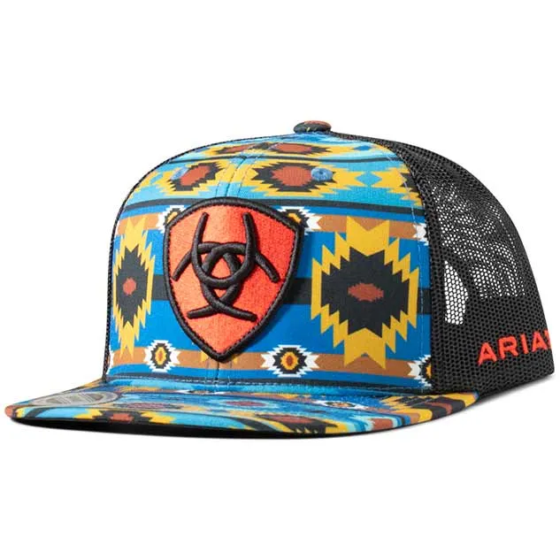 Ariat Youth Aztec Shield Logo Patch Snap Back Cap