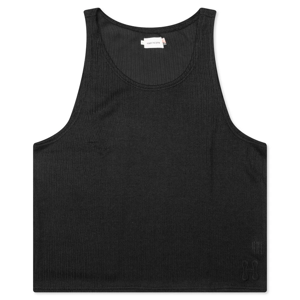 B-Summer Knit Tank Top - Black