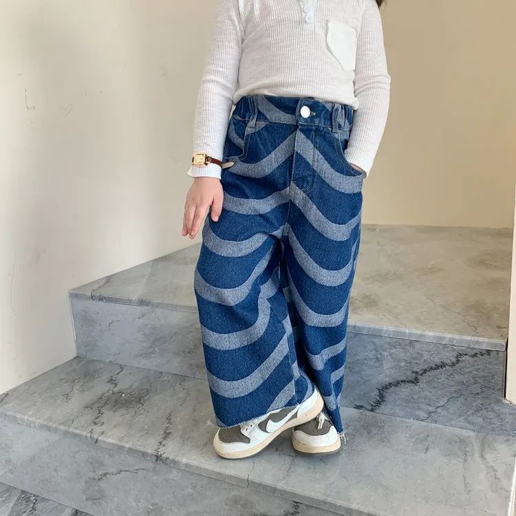 Baby Unisex Striped Pants Jeans