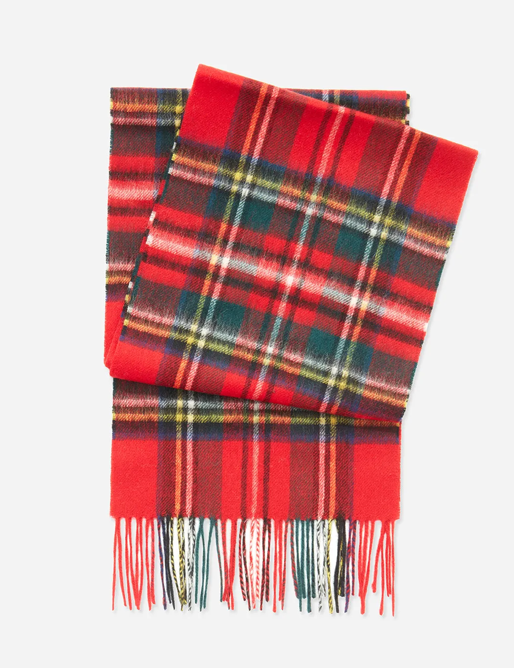 Barbour New Check Tartan Scarf - Royal Red