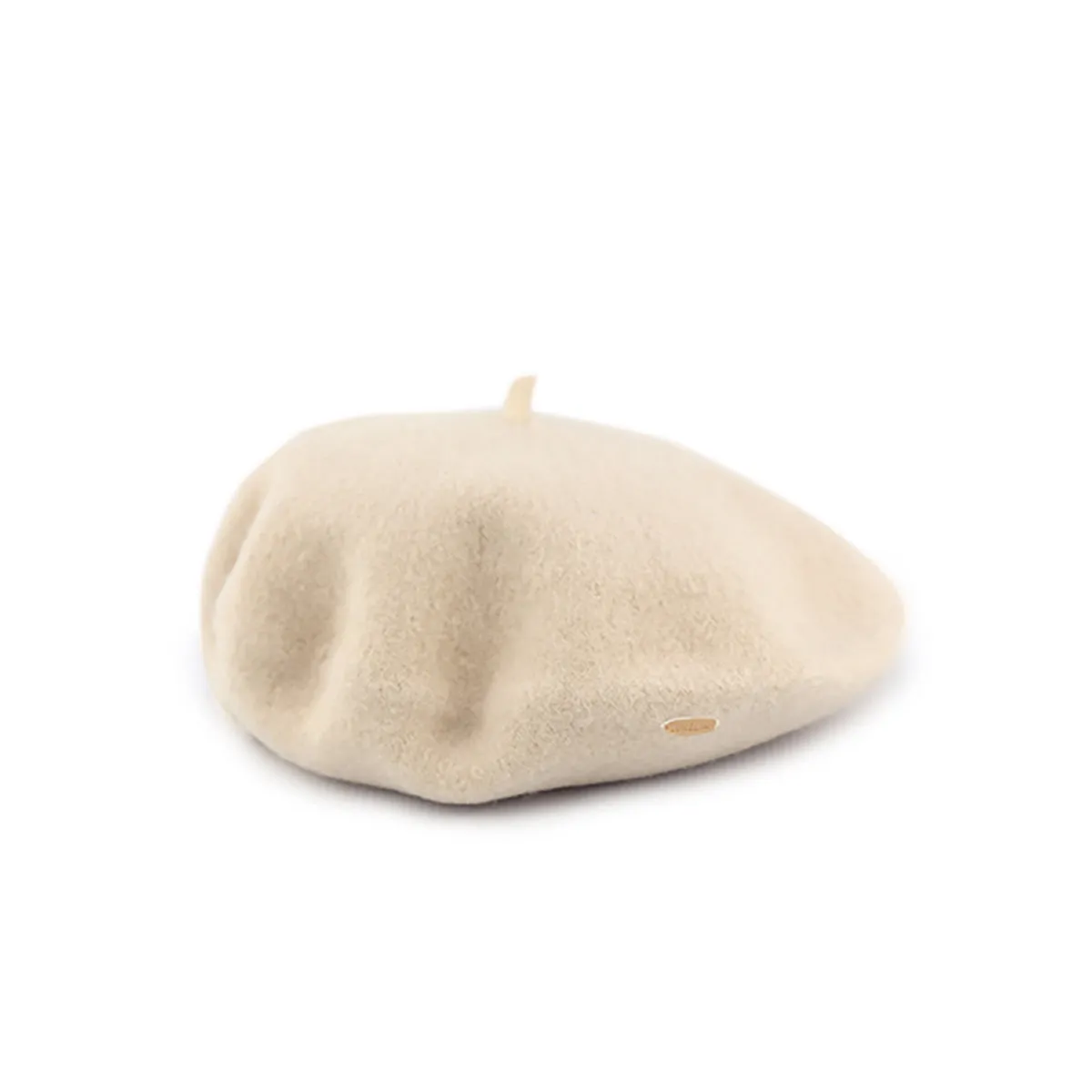 Beige Wool Beret