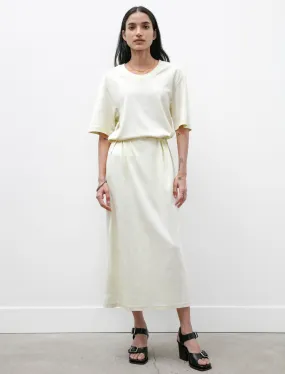 Belted Rib T-Shirt Dress Lemon Glaze