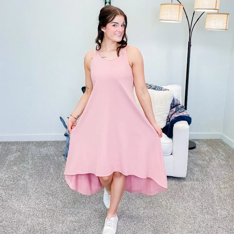 Blush Rita Razor Back Dress with Pockets