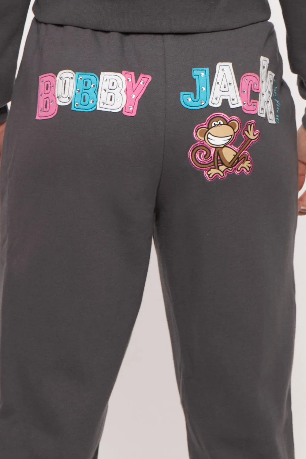 Bobby Jack Zip Up Hoodie & Pants Set - Looking Good   - Grey