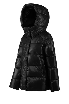 Bomboogie Girl's down jacket with raglan sleeves and hood GG7578TCRT90 black