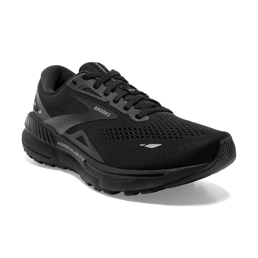 Brooks Adrenaline GTS 23 Wide (Mens) - Black/Black/Ebony