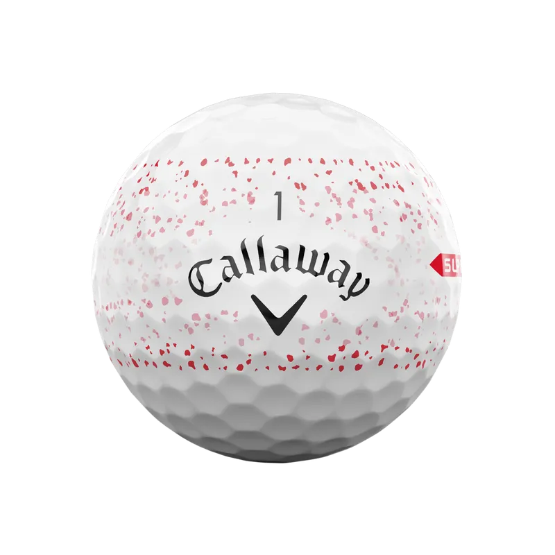 Callaway Supersoft Splatter 360 Red Golf Balls Dozen