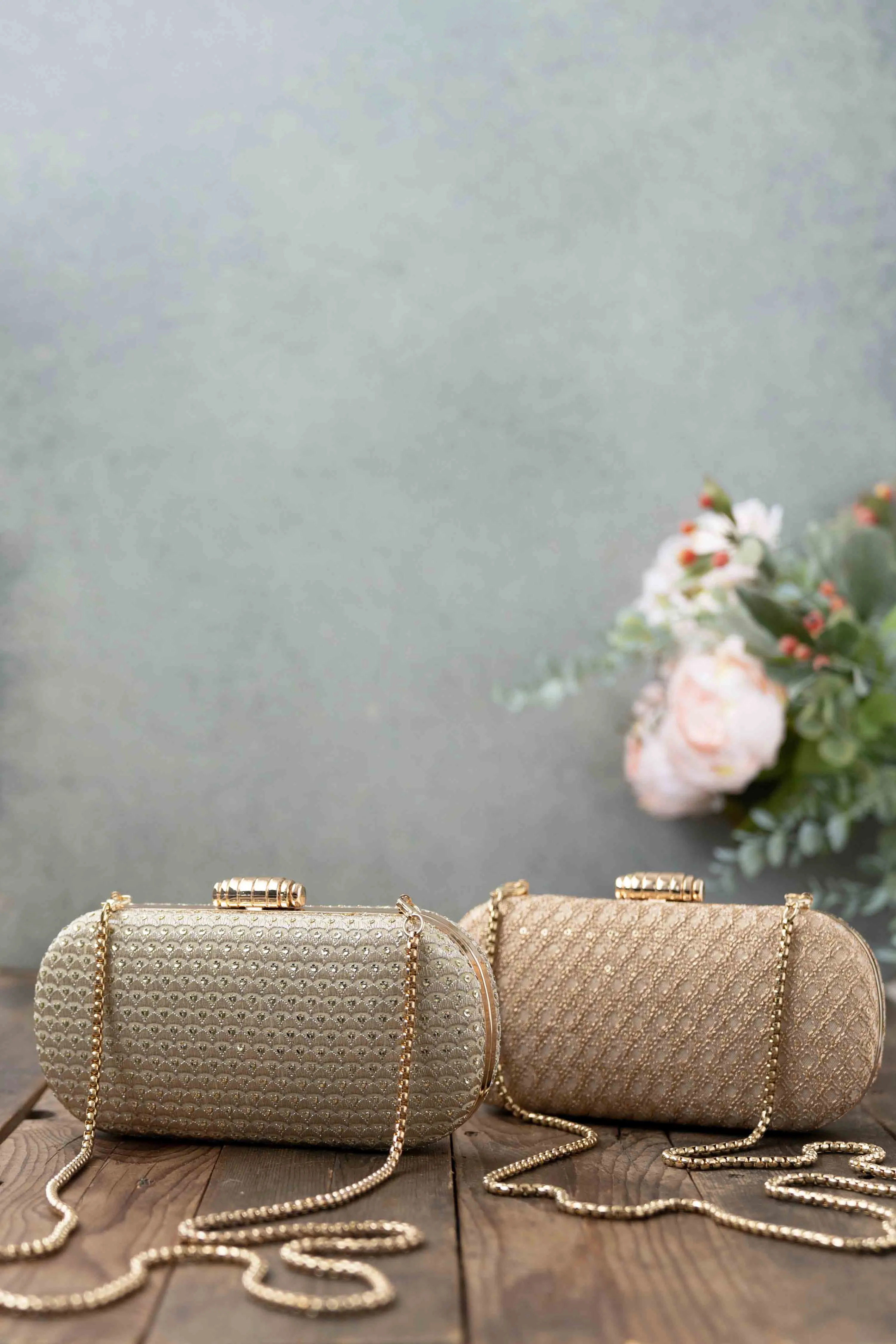 Champagne Capsule Clutch