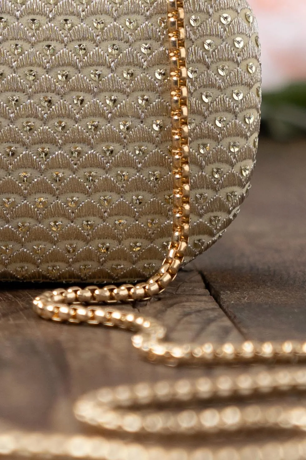 Champagne Capsule Clutch