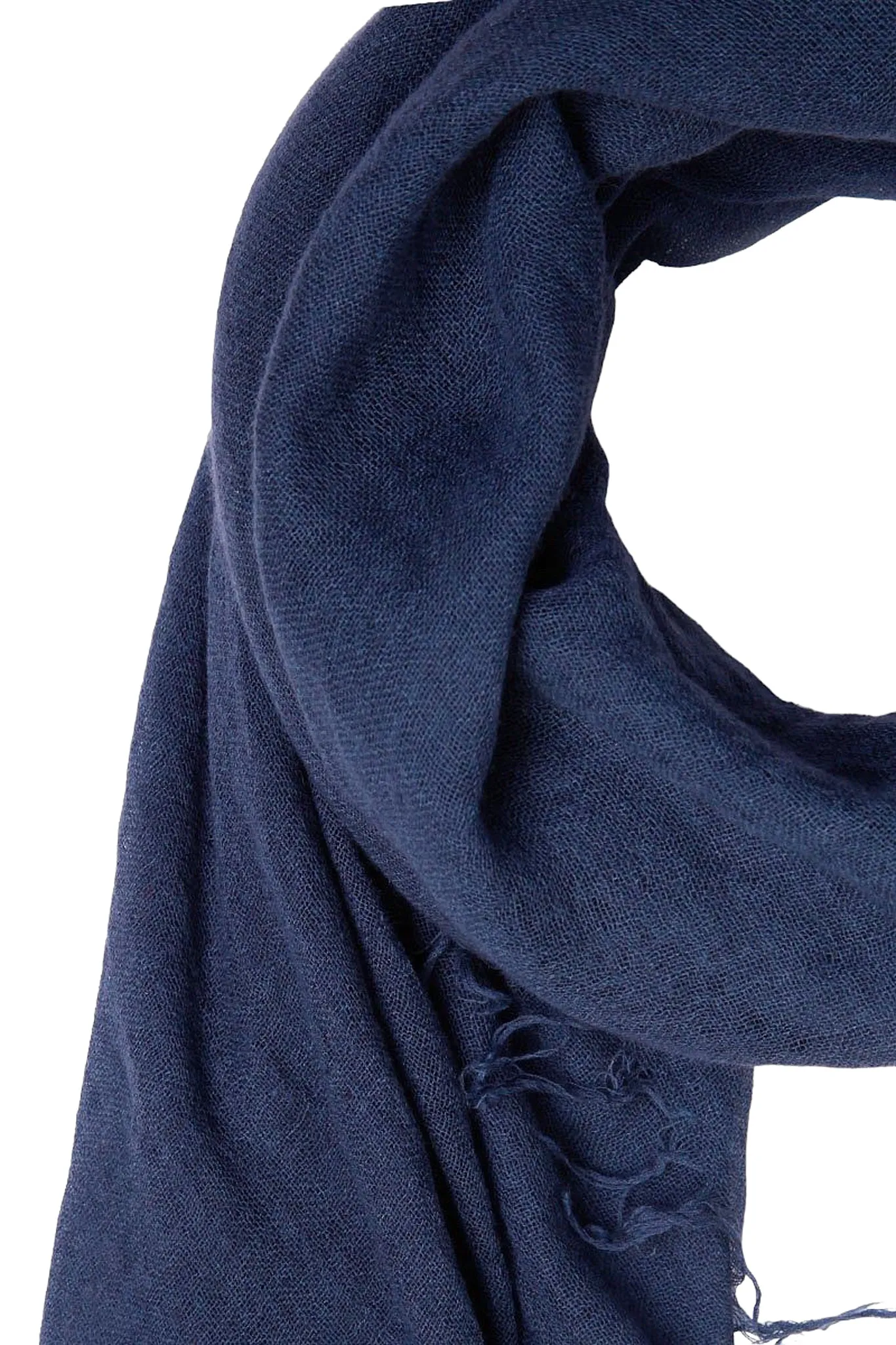 Chan Luu Cashmere and Silk Solid Scarf in Medieval Blue