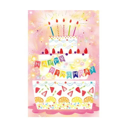 Chikyu Greetings Birthday Card Cake