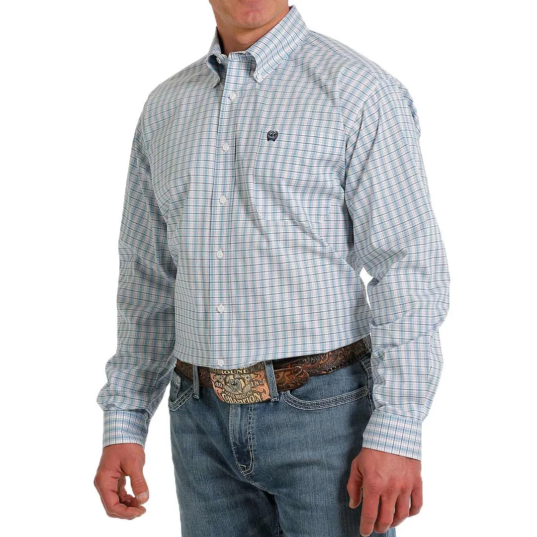 Cinch Men's Stretch Check Print Button-Down Shirt