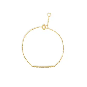 Clara - 14K Gold & Diamond Bar Bracelet