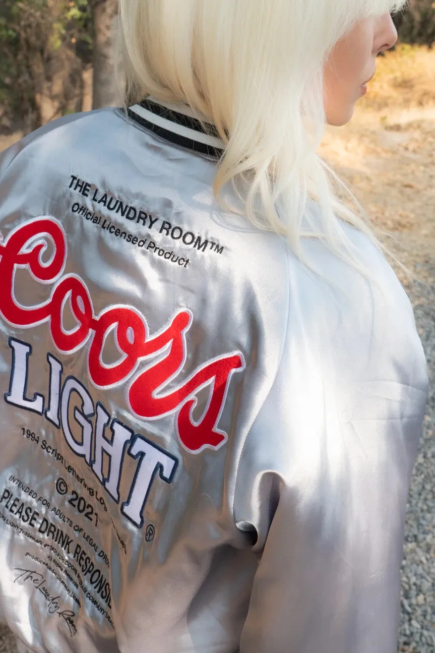 Coors Light Official TM Varsity Jacket - Silver