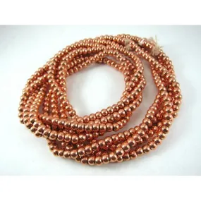 Copper Rondelle Bead Strand