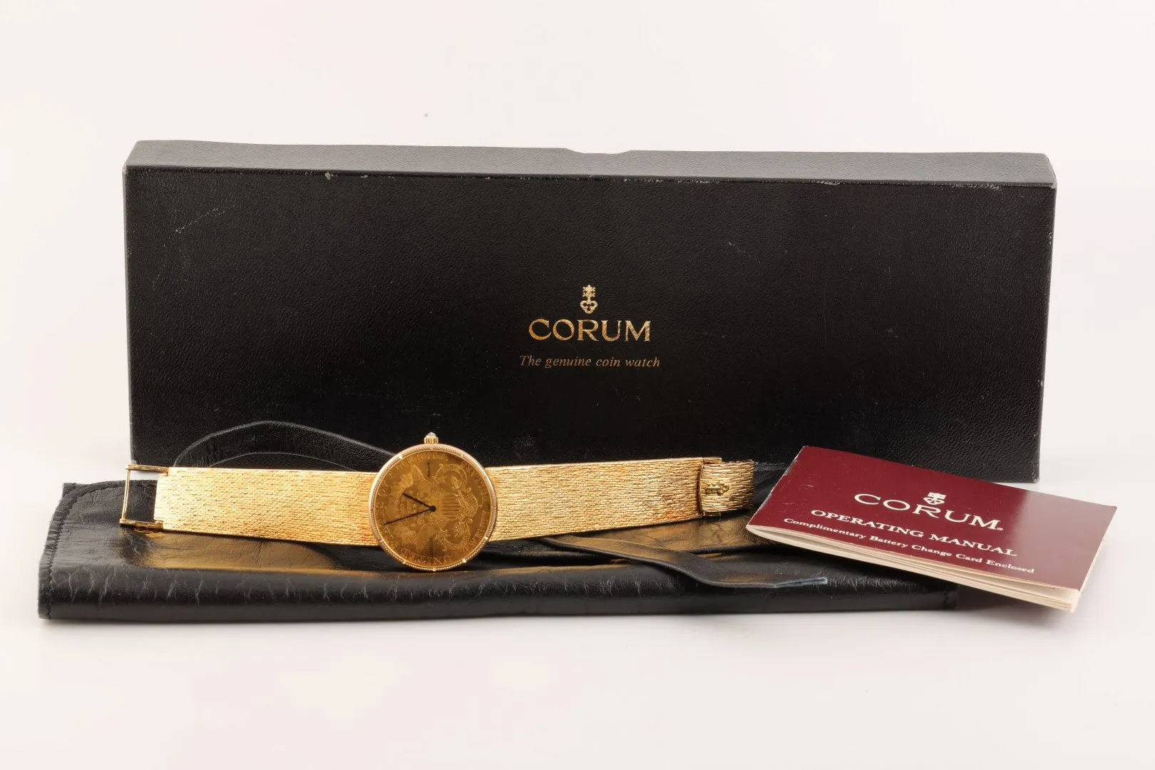 Corum $20 Liberty Head Double Eagle 18K Yellow Gold 35mm Men's Watch