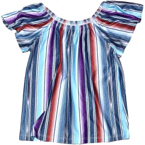 Cowgirl Hardware Girls' Serape Stripe Blouse