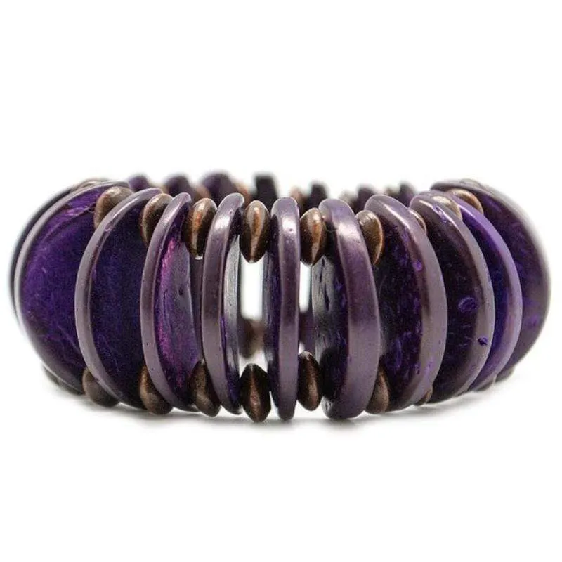 Days of Summer Purple Stretchy Bracelet