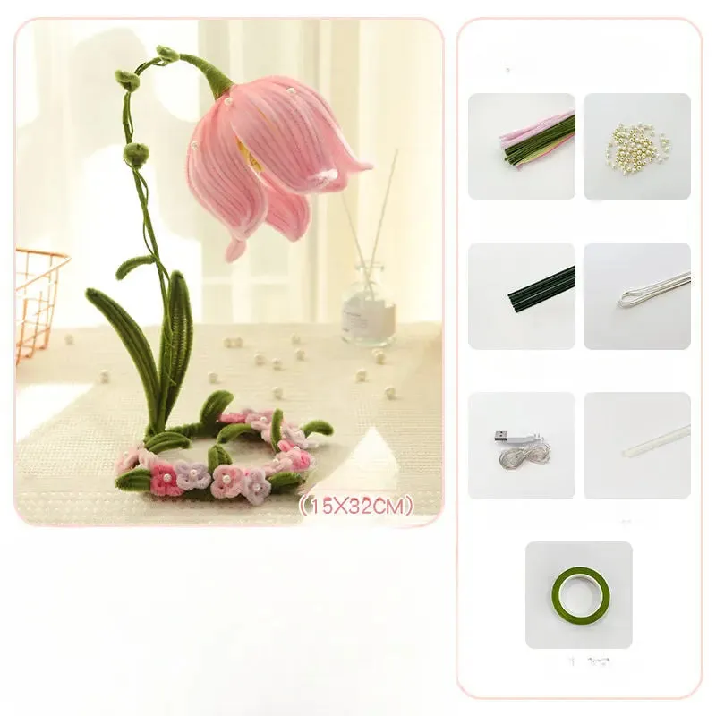 DIY Lily of The Vally Flowers Light - Kimi