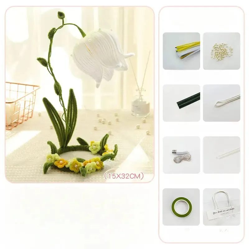 DIY Lily of The Vally Flowers Light - Kimi