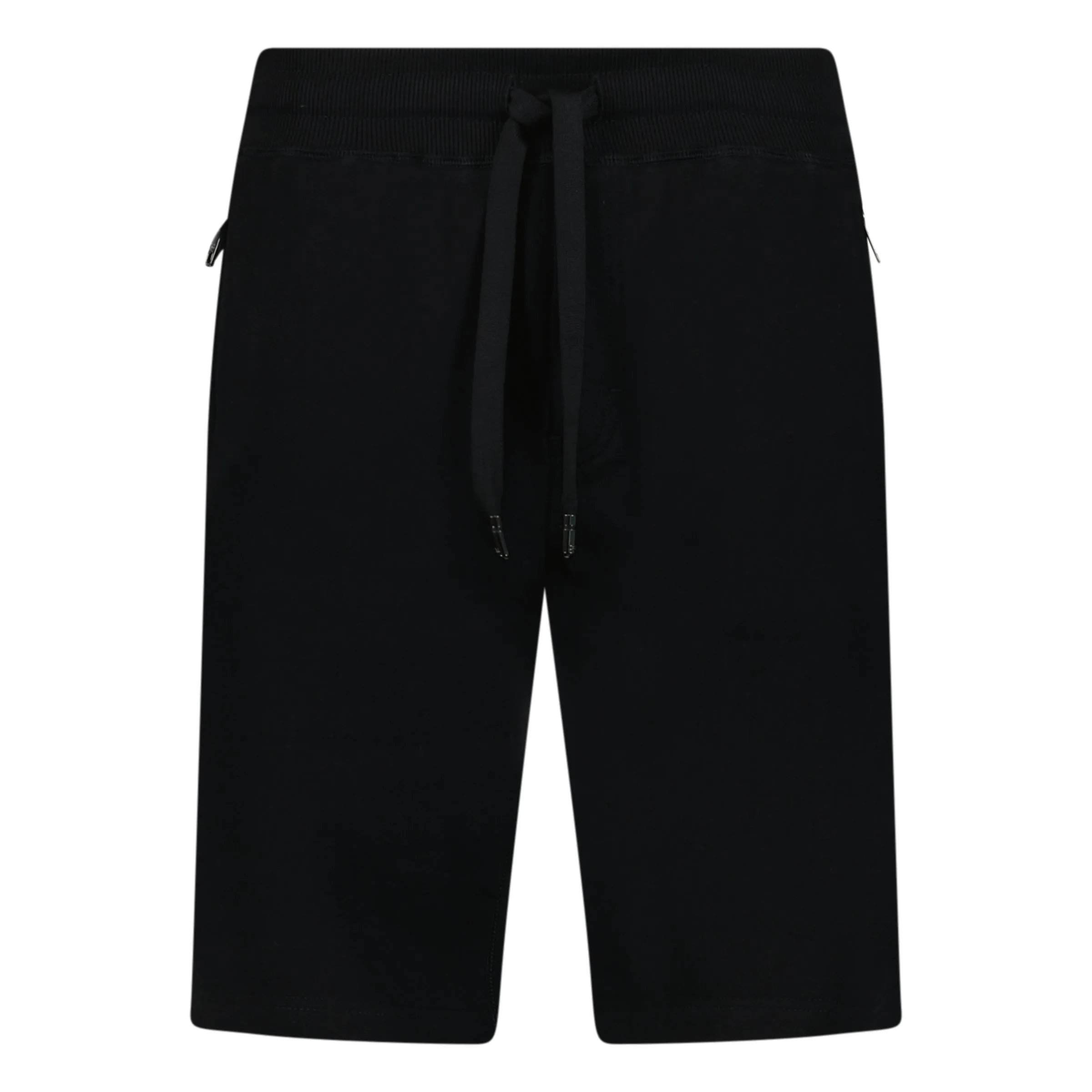 DOLCE & GABANNA RUBBER PLAQUE LOGO SHORTS BLACK