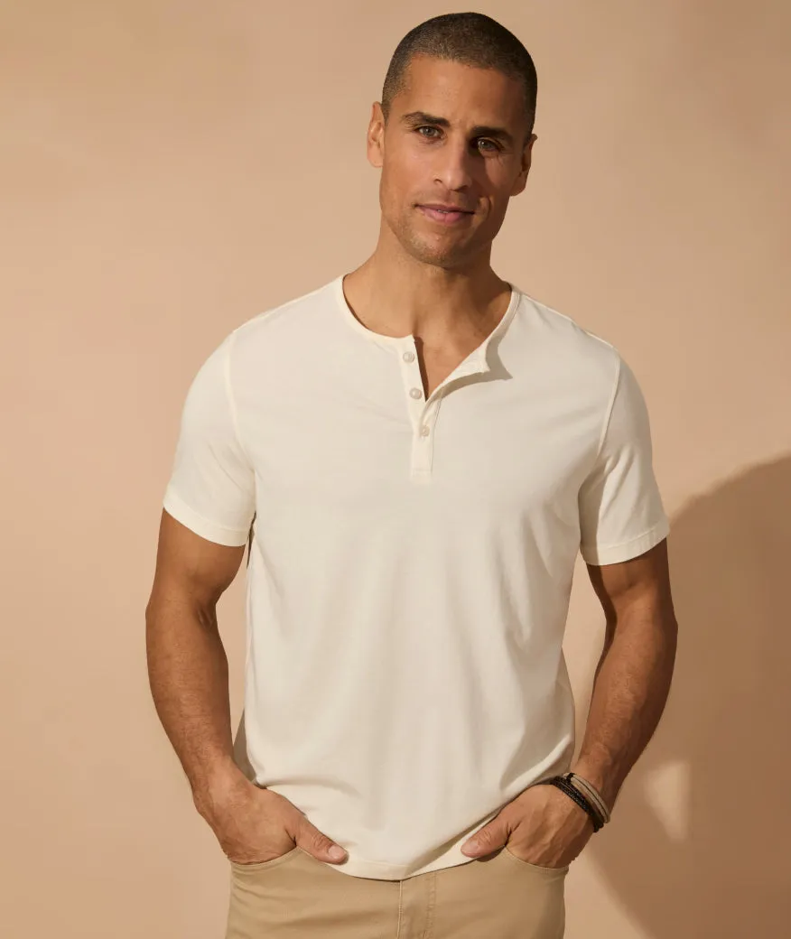 EcoSoft Short-Sleeve Henley