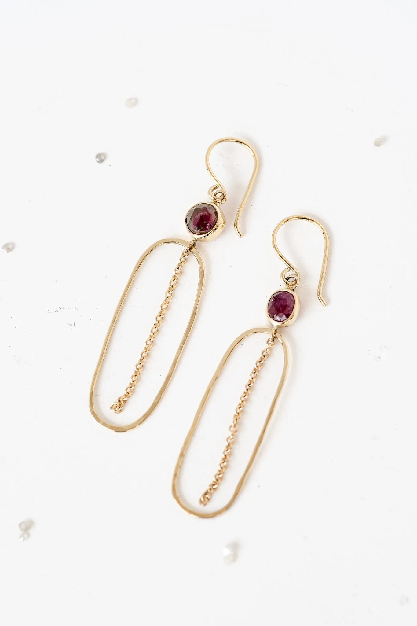 El Dorado Sunset Earrings with 1.44ctw Tourmaline