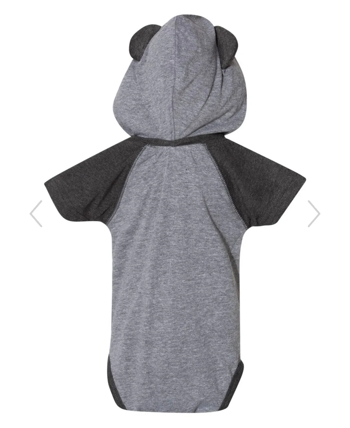 Embroidered Hooded Onesie with Ears