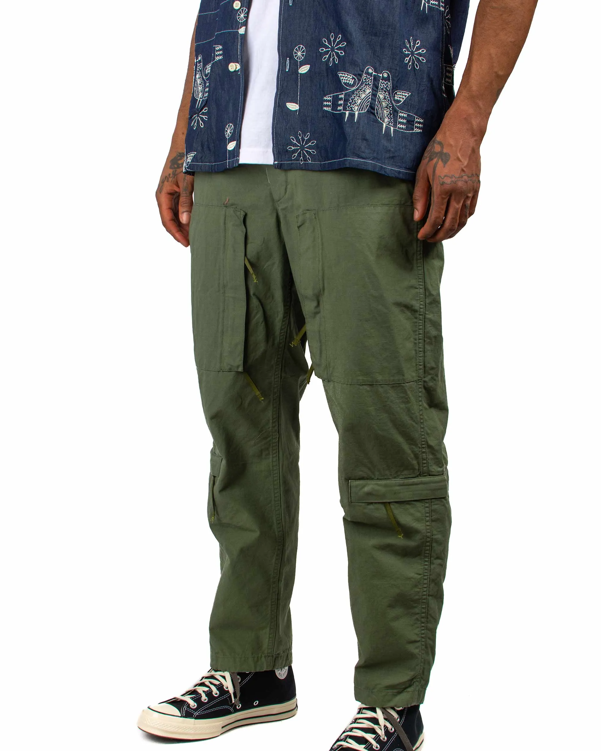 Engineered Garments Aircrew Pant Olive Cotton Ripstop