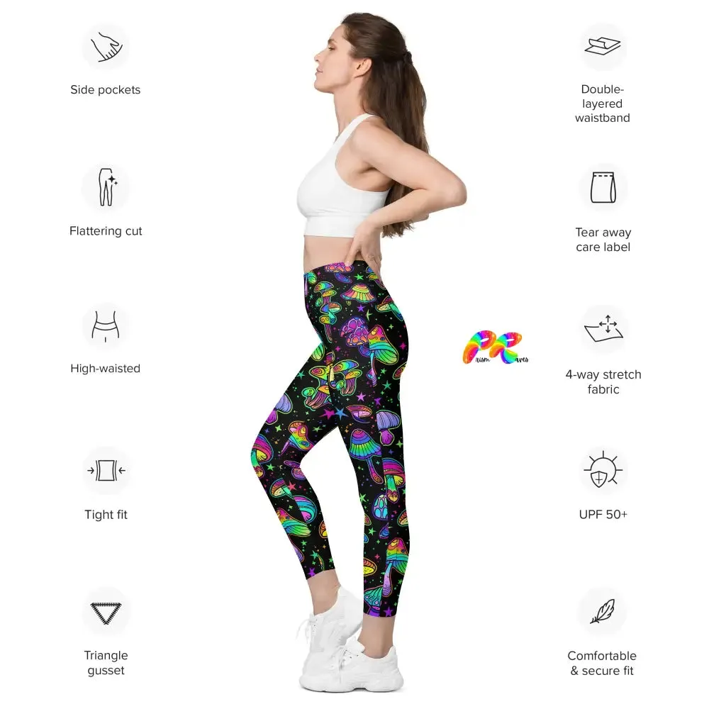 Fungi Dreamscape Rave Leggings